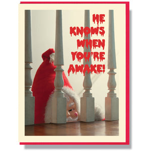 Creepy Santa He Knows When You're Awake
