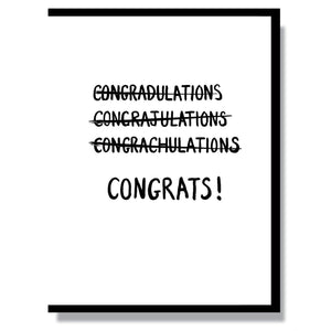 Can't Spell Congrats