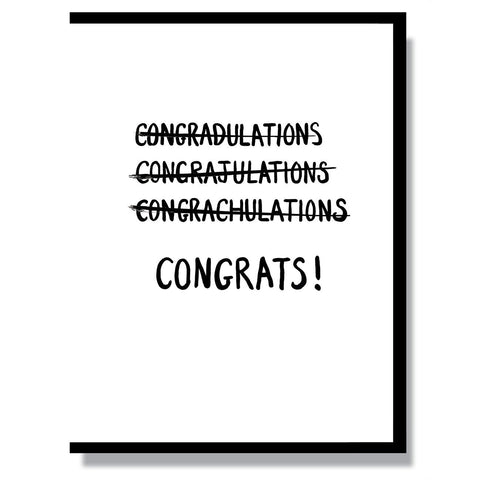 Can't Spell Congrats