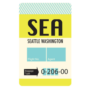 Seattle Luggage Tag