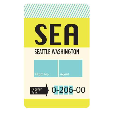 Seattle Luggage Tag