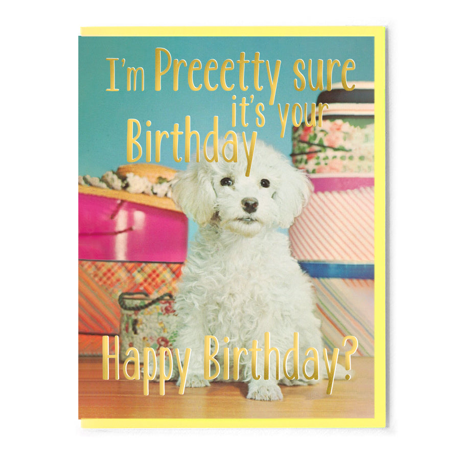 I'm Pretty Sure It's Your Birthday. Happy Birthday?