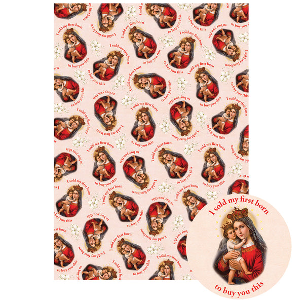 First Born Wrapping Paper