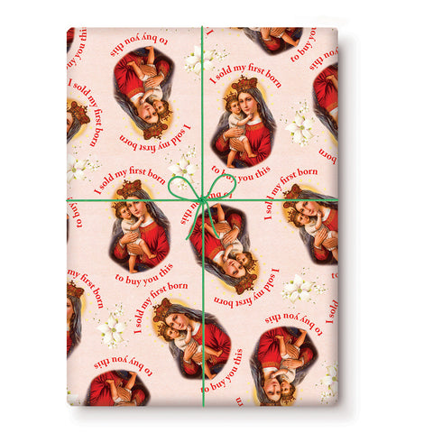 First Born Wrapping Paper