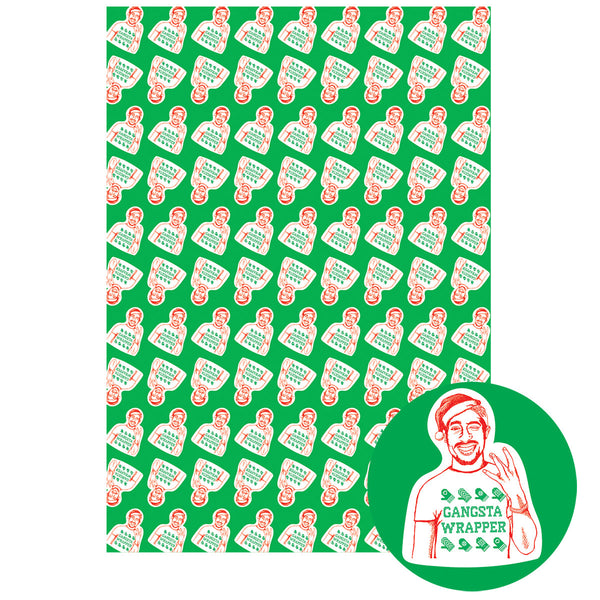 Gangsta Wrapper Tupac Wrapping Paper