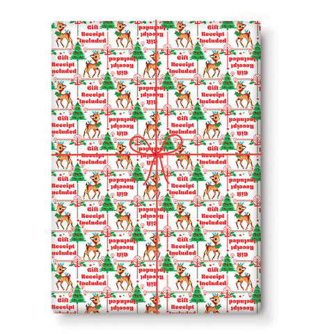 Gift Receipt Included Wrapping Paper