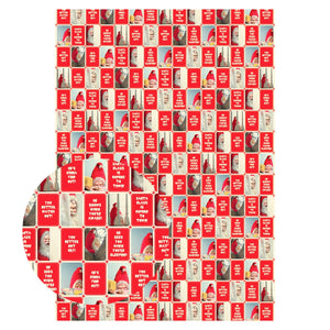Creepy Santa Wrapping Paper Set