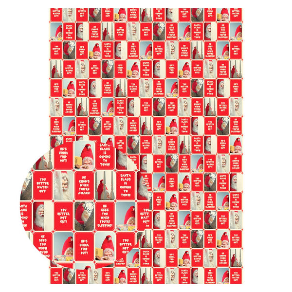 Creepy Santa Wrapping Paper Set