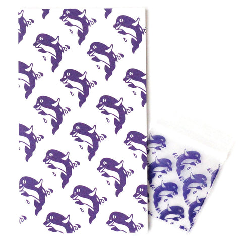 Dolphin Mini Enclosure Card with Matching Dime Bag