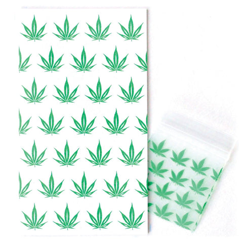 Pot Leaf Mini Enclosure Card with Matching Dime Bag