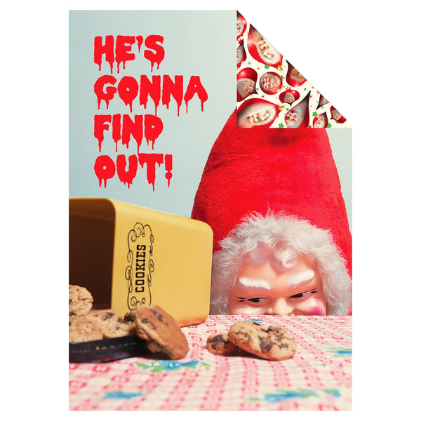 Creepy Santa Wrapping Paper Set
